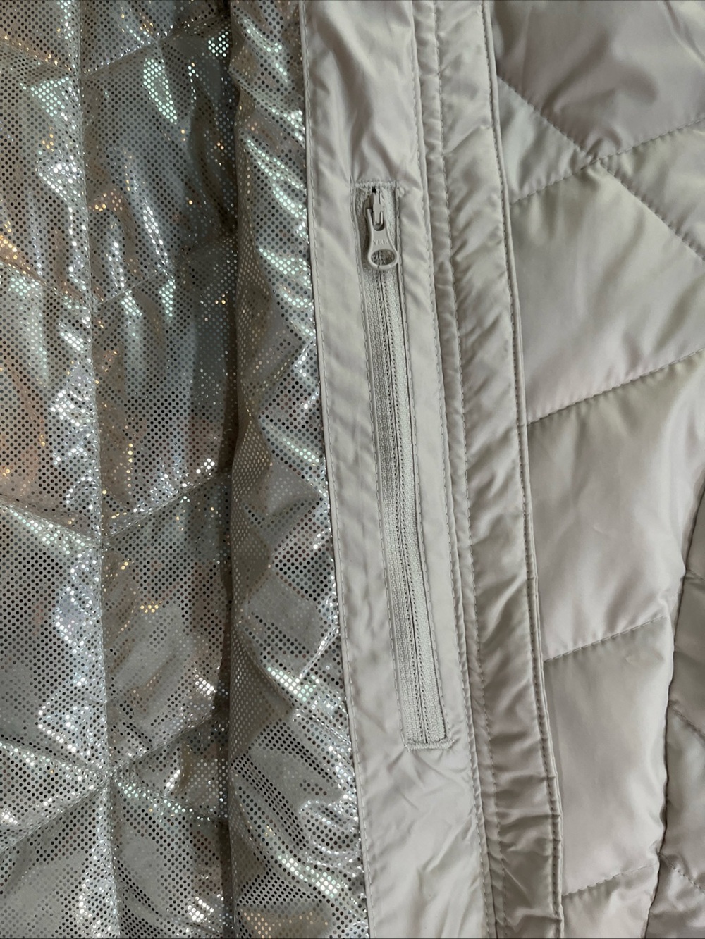 Womens 2X Columbia Heavenly Long Hooded Jacket Stone Puffer Omni-Heat Plus Size - Picture 10 of 16